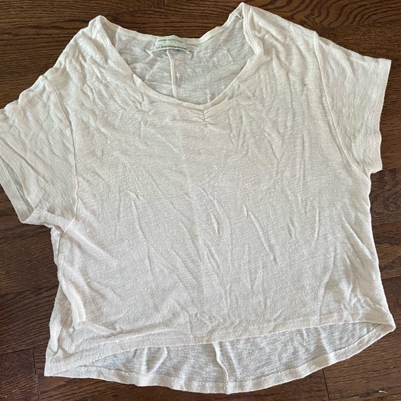 Urban Outfitters Beige Slouchy Boho T Shirt - SIZE S - Picture 1 of 3